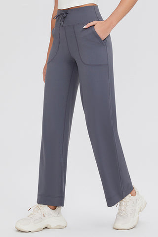 Basic Bae Full Size Drawstring High Waist Pants with Pockets - 1985 the VAULT Boutique