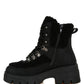Wellerman Faux Fur Detail Chunky Hiker Boots - 1985 the VAULT Boutique