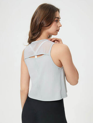 Millennia Round Neck Cropped Active Tank - 1985 the VAULT Boutique