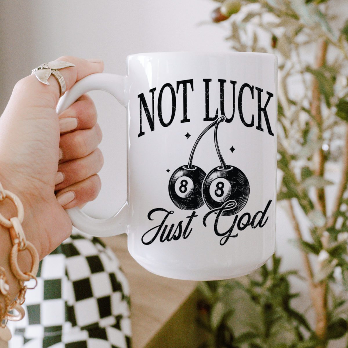 Not Luck Just God Mug