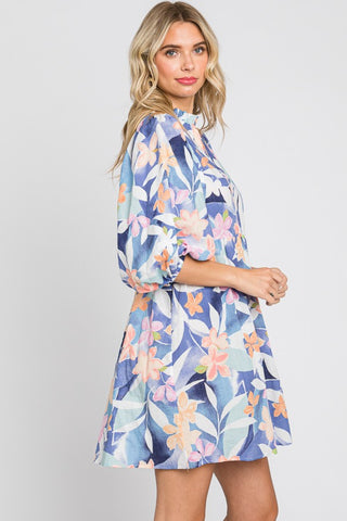 GeeGee Floral Print Mini Dress - 1985 the VAULT Boutique