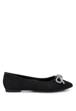 Ellerby Embellished Bow Detail Ballet Flats - 1985 the VAULT Boutique