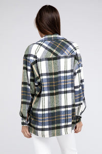 Textured Shirt With Big Checkered Point - 1985 the VAULT Boutique