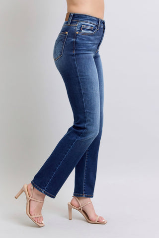 Judy Blue Full Size Washed Straight Leg Jeans with Pockets - 1985 the VAULT Boutique