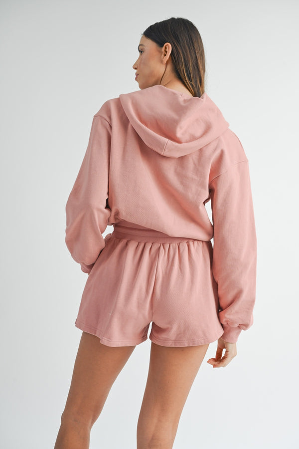 MABLE French Terry Hooded Romper - 1985 THE VAULT