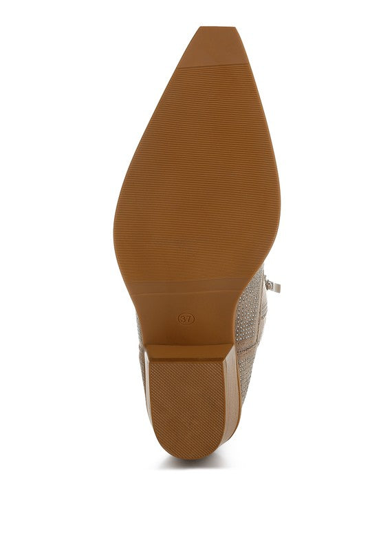 Costello Rhinestones Embellished Cowgirl Boots - 1985 the VAULT Boutique