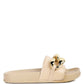 ISHTAR METALLIC CHAIN METAL SLID FLATS - 1985 the VAULT Boutique