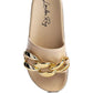 ISHTAR METALLIC CHAIN METAL SLID FLATS - 1985 the VAULT Boutique