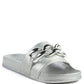 ISHTAR METALLIC CHAIN METAL SLID FLATS - 1985 the VAULT Boutique