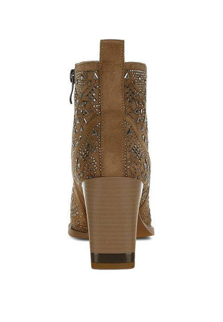 Omishi Stud Embellished Ankle Boots - 1985 the VAULT Boutique