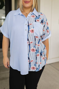 Best Of Both Worlds Button Down Top - Happily Ever Atchison Shop Co.