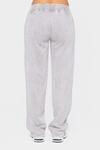 Mono B Elastic Waist Fleece Pants with Pockets - 1985 the VAULT Boutique