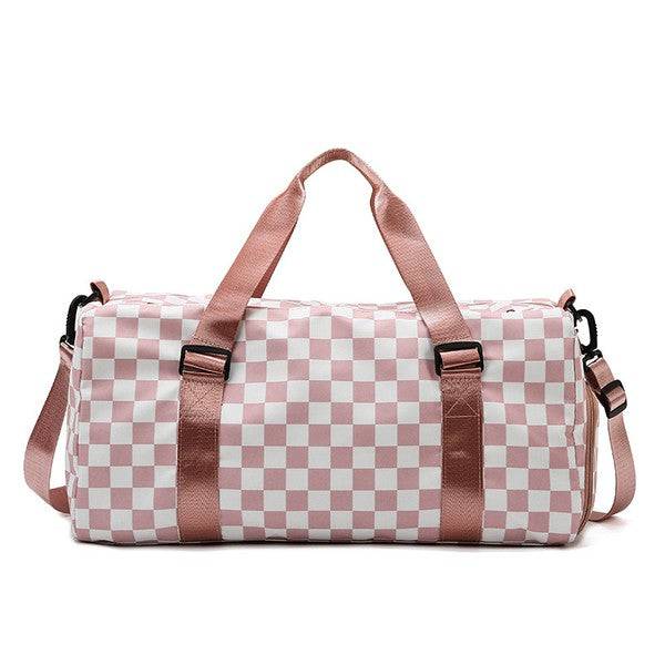 Checker Weekend Travel Luggage Tote Bag Check - 1985 the VAULT Boutique