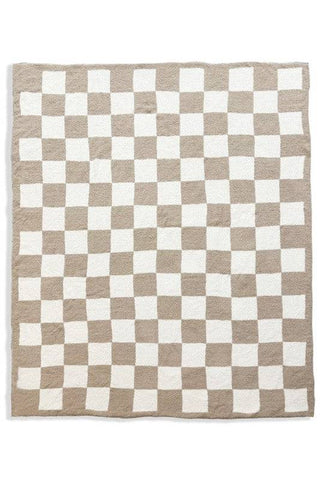 Luxe Soft Checkerboard Checker Throw Blanket - 1985 the VAULT Boutique