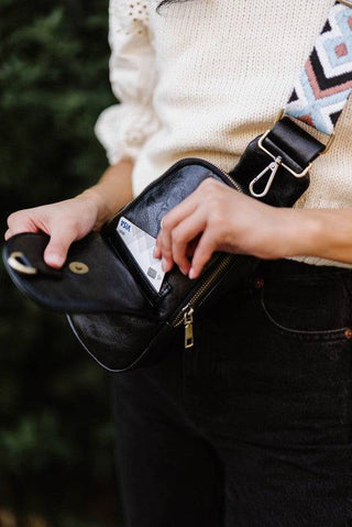 SUTTON SLING CROSSBODY WITH WOVEN STRAP - 1985 the VAULT Boutique