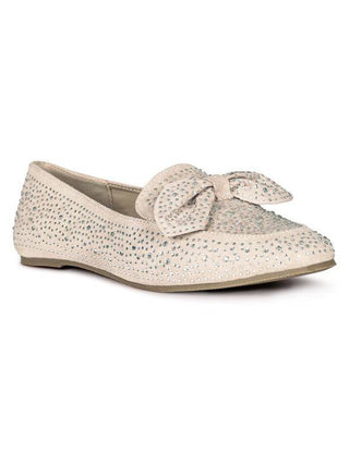 DEWDROPS EMBELLISHED CASUAL BOW LOAFERS - 1985 the VAULT Boutique