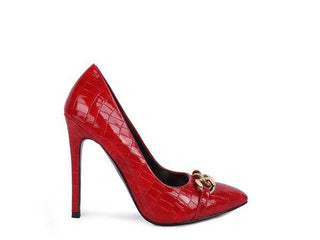 Fanfare Croc Stiletto Pump Heels - 1985 the VAULT Boutique