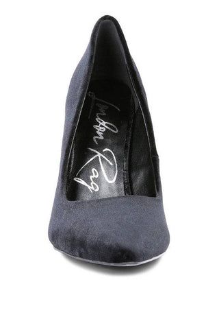 Janessa Velvet Stiletto Heel Pumps - 1985 the VAULT Boutique