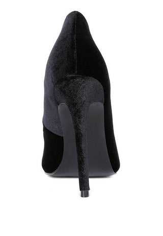 Janessa Velvet Stiletto Heel Pumps - 1985 the VAULT Boutique