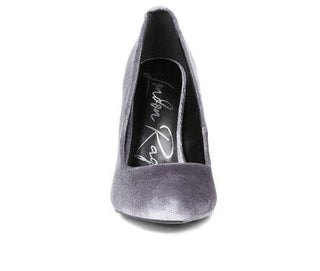 Janessa Velvet Stiletto Heel Pumps - 1985 the VAULT Boutique