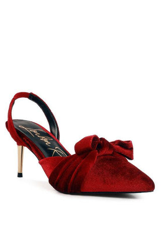 Mayfair Velvet High Heel Mule Sandals - 1985 the VAULT Boutique