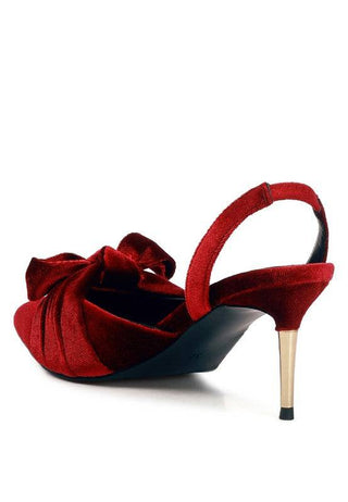 Mayfair Velvet High Heel Mule Sandals - 1985 the VAULT Boutique