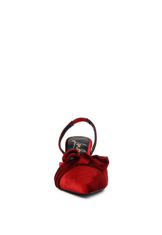 Mayfair Velvet High Heel Mule Sandals - 1985 the VAULT Boutique