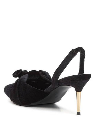 Mayfair Velvet High Heel Mule Sandals - 1985 the VAULT Boutique