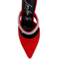Fauci Diamante Strap Heeled Mules - 1985 the VAULT Boutique