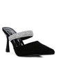 Fauci Diamante Strap Heeled Mules - 1985 the VAULT Boutique