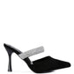 Fauci Diamante Strap Heeled Mules - 1985 the VAULT Boutique