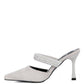 Fauci Diamante Strap Heeled Mules - 1985 the VAULT Boutique