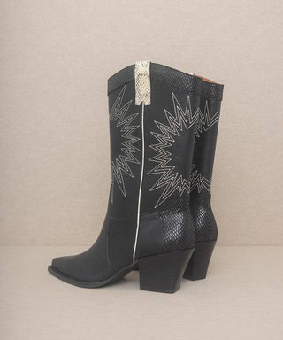 OASIS SOCIETY Halle - Paneled Cowgirl Boots - 1985 the VAULT Boutique