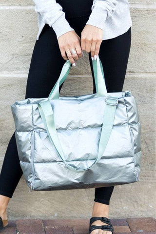 Metallic Puffer Tote - 1985 the VAULT Boutique