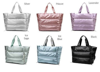 Metallic Puffer Tote - 1985 the VAULT Boutique