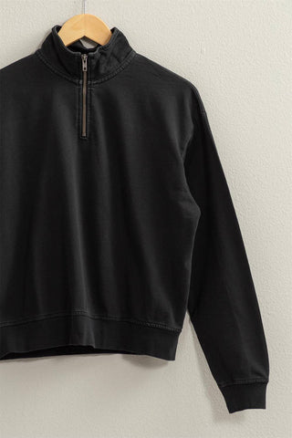 HYFVE Half Zip Drop Shoulder Sweatshirt - 1985 the VAULT Boutique