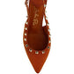 Ameya Stud Emebllished Microfiber Sandals - 1985 the VAULT Boutique