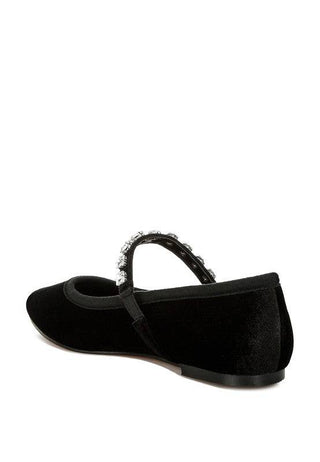 Aralia Velvet Mary Jane Ballerinas - 1985 the VAULT Boutique