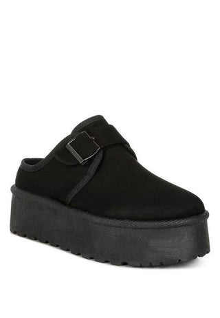 Mayfield Buckle Strap Fur Platform Classic Slip-On - 1985 the VAULT Boutique