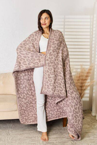 Cuddley Leopard Decorative Throw Blanket - 1985 the VAULT Boutique