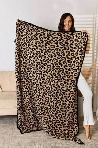 Cuddley Leopard Decorative Throw Blanket - 1985 the VAULT Boutique