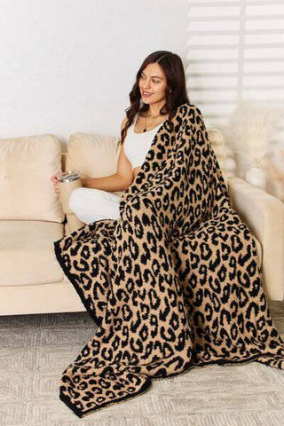 Cuddley Leopard Decorative Throw Blanket - 1985 the VAULT Boutique