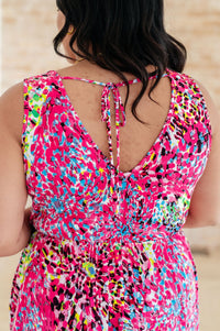 Bless Your Heart V-Neck Dress in Neon Fuchsia - Happily Ever Atchison Shop Co.