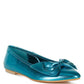 Bromelia Metallic Pleather Bow Ballerinas - 1985 the VAULT Boutique
