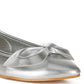 Bromelia Metallic Pleather Bow Ballerinas - 1985 the VAULT Boutique