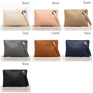 Quilted Wristlet Clutch - 1985 the VAULT Boutique