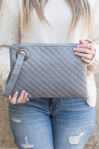 Quilted Wristlet Clutch - 1985 the VAULT Boutique