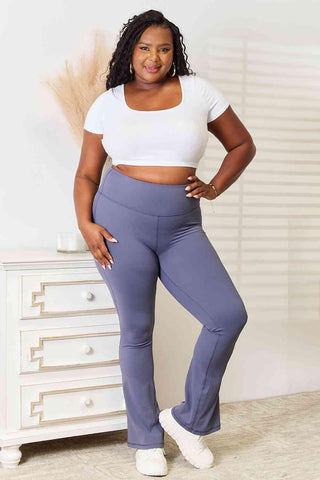 Basic Bae Wide Waistband Bootcut Sports Pants - 1985 the VAULT Boutique