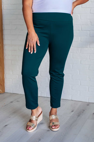 Magic Ankle Crop Skinny Pants in Hunter Green - 1985 the VAULT Boutique