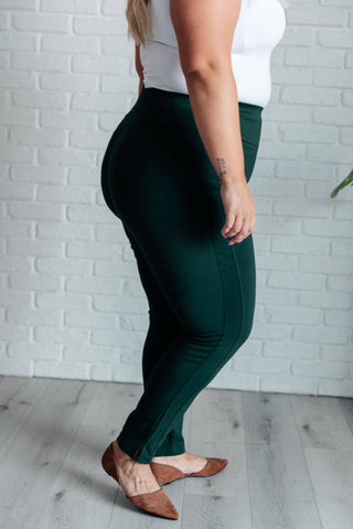 Magic Skinny 28" Pants in Hunter Green - 1985 the VAULT Boutique